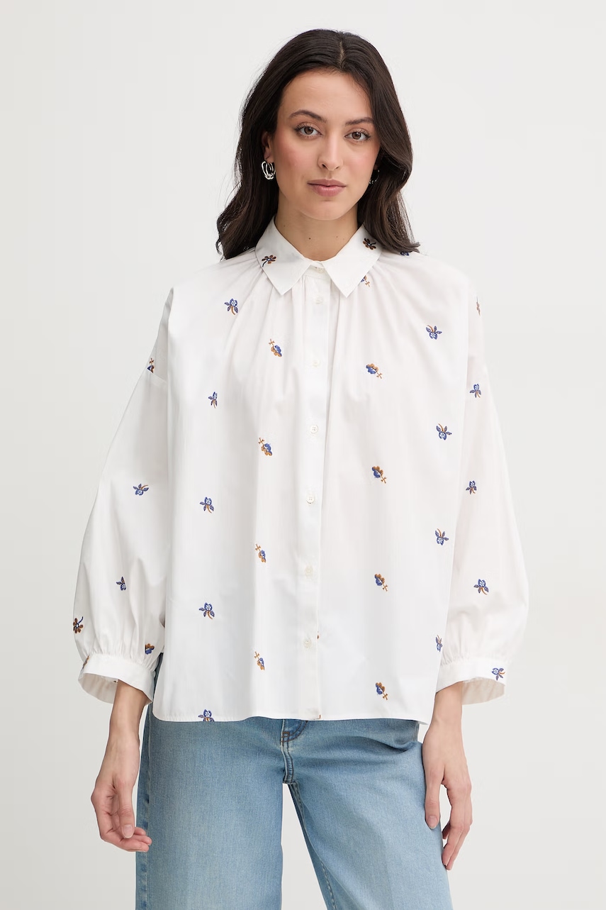 Weekend Max Mara cămașă pentru femei, din bumbac BUTTERFLY