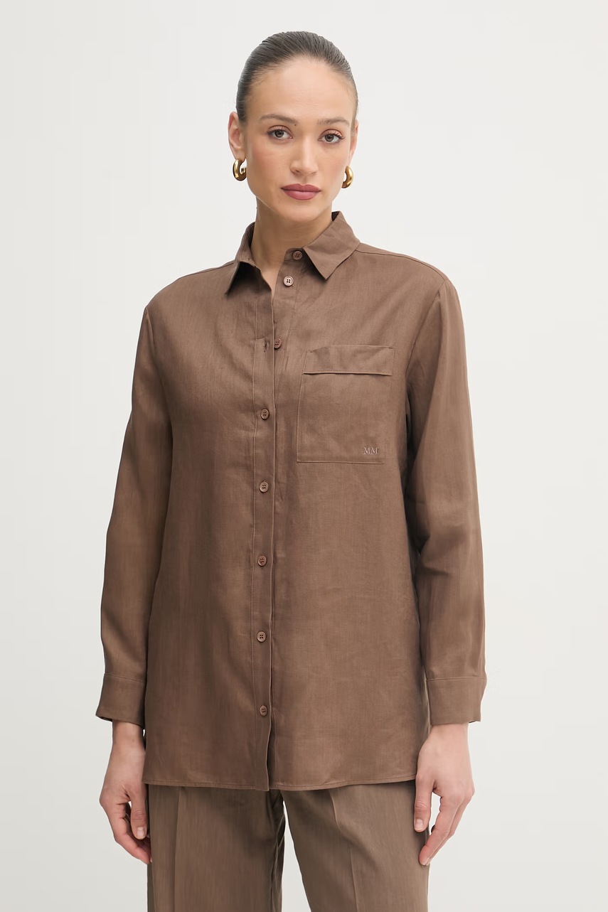 MM by Max Mara πουκάμισο γυναικείο λινό FILO