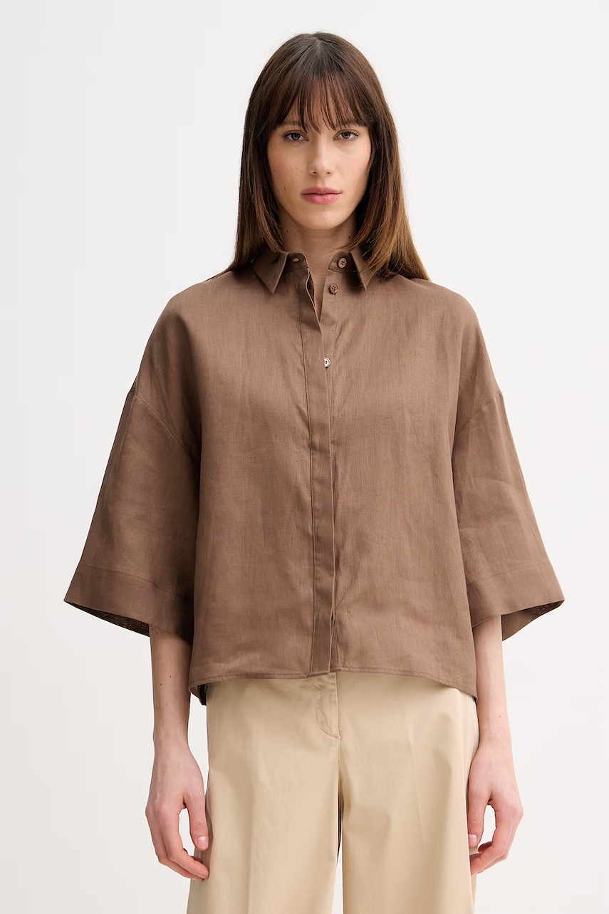 MM by Max Mara πουκάμισο γυναικείο λινό RITO