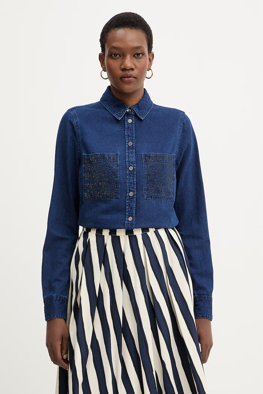 Guess cămașă jeans MONIQUE