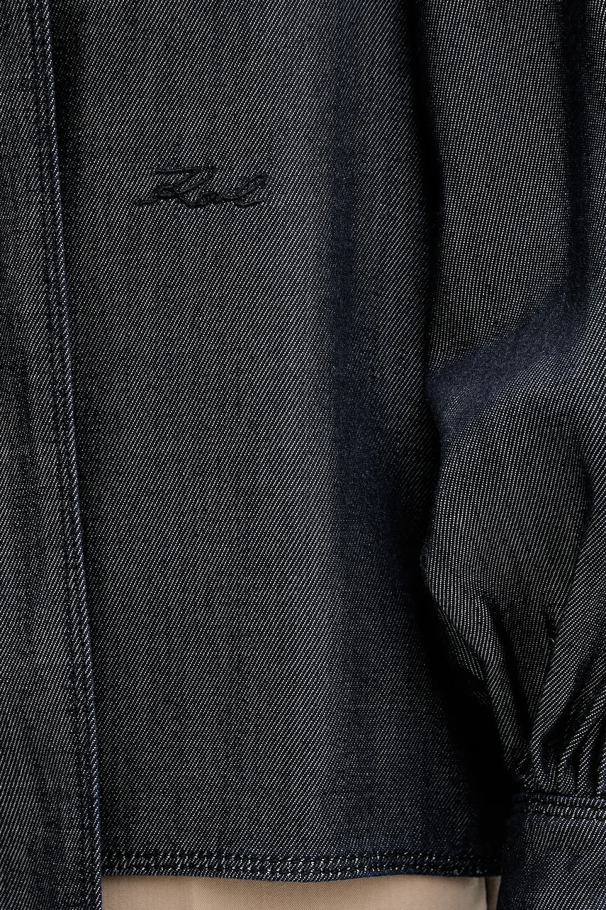 Džínsová blúzka Karl Lagerfeld FLUID DENIM