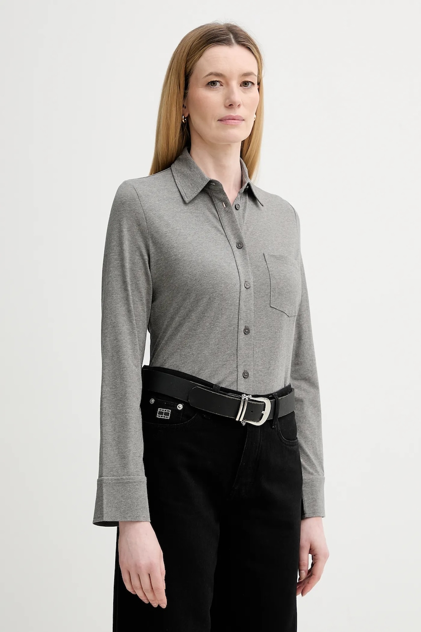 Marc O'Polo cămașă culoarea gri, cu guler clasic, regular, 600200152201