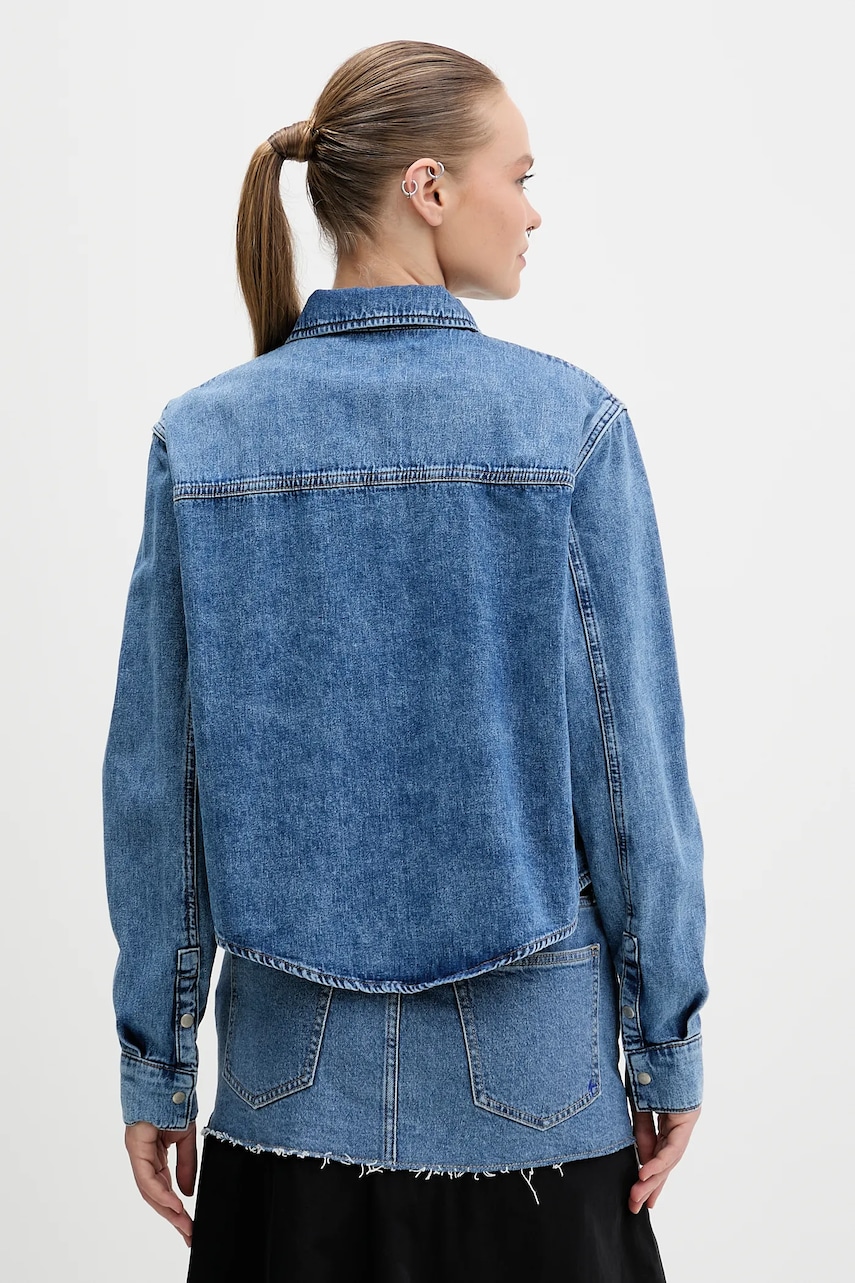 Rifľová košeľa Karl Lagerfeld Jeans