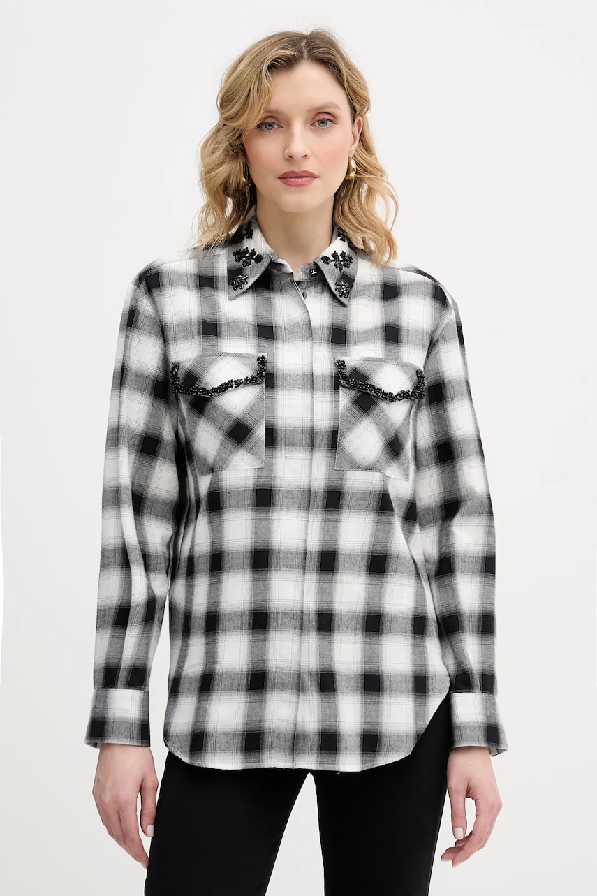 IBlues cămașă din bumbac VELETTA