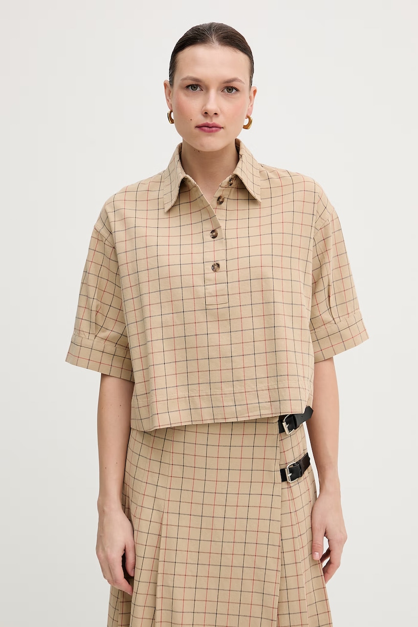 Βαμβακερή μπλούζα Barbour Hollington