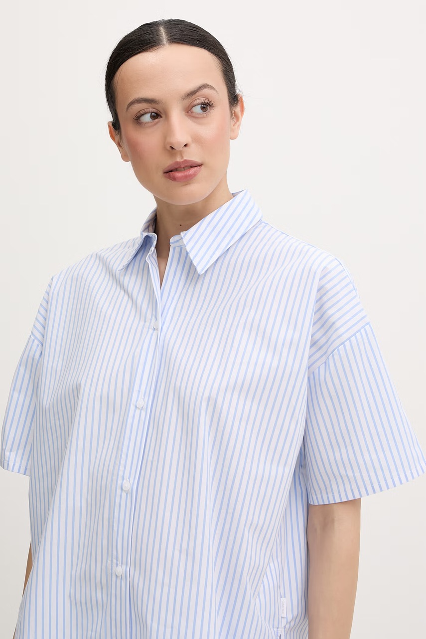 Calvin Klein Underwear Πουκάμισο γυναικείο βαμβακερό φωτογραφία