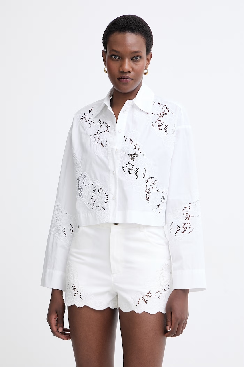 Twinset cămașă pentru femei, din bumbac