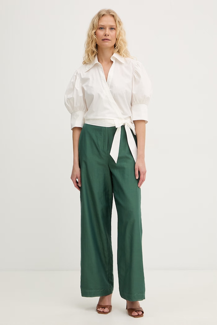 Twinset zavinovací halenka dámská bavlněná s elastanem