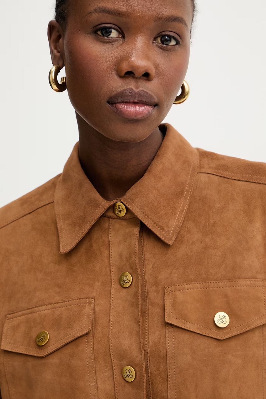 Luisa Spagnoli košile dámská semišová Varenne A (obrázek 4)