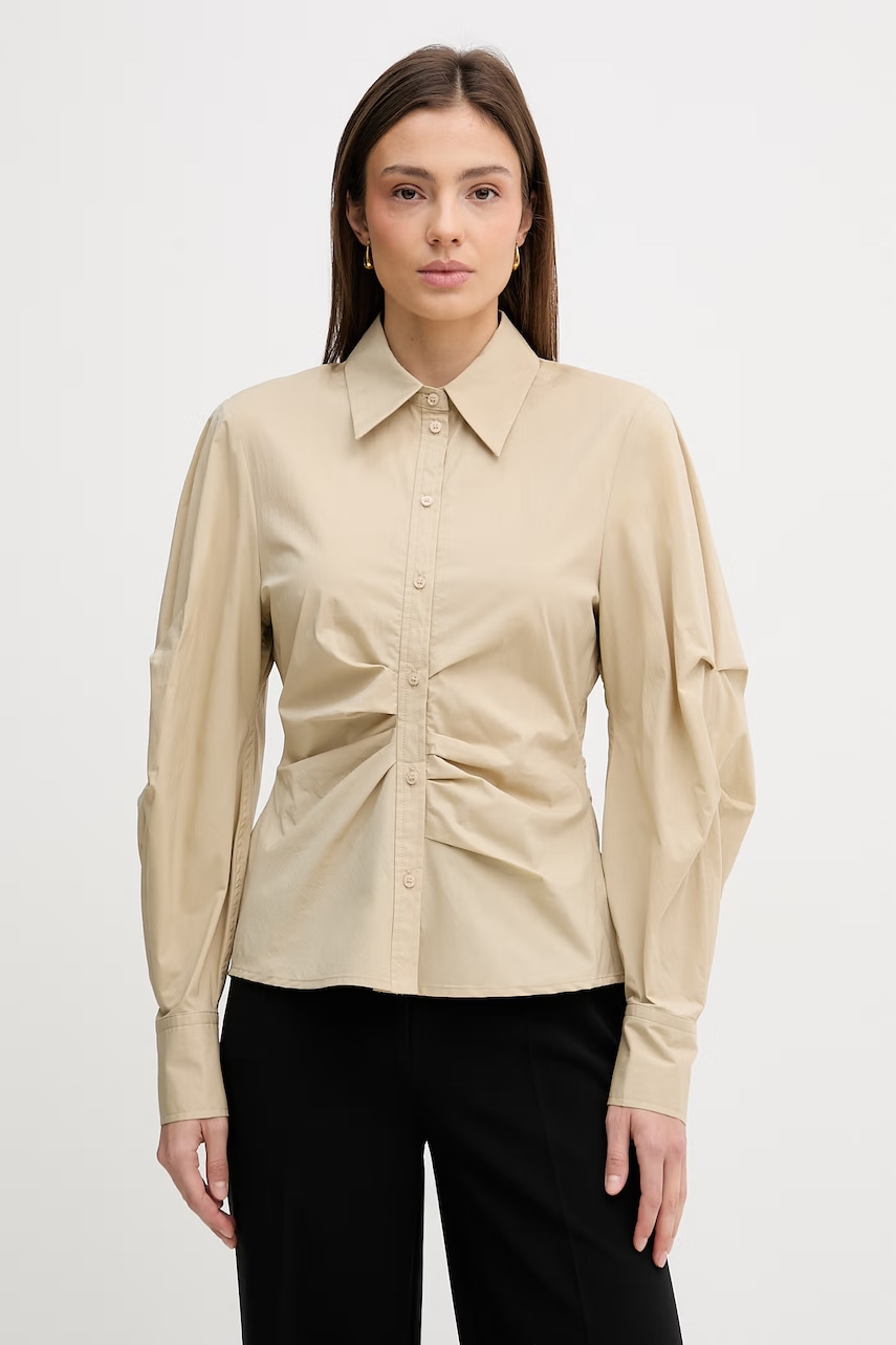 Πουκάμισα γυναικεία sisley σε μπεζ
