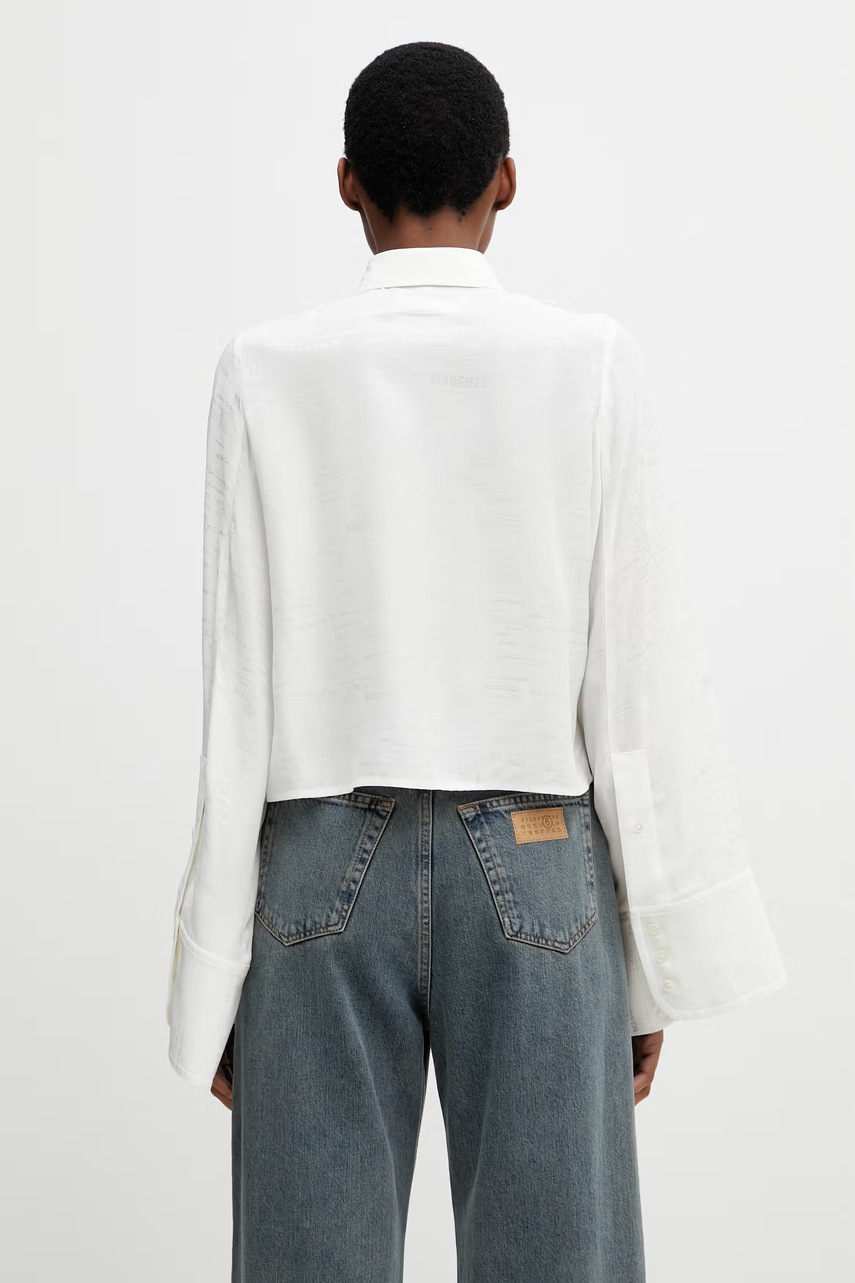 MM6 Maison Margiela košeľa dámska s viskózou