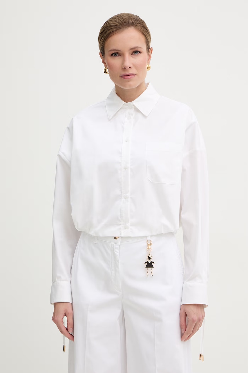 Fracomina cămașă pentru femei, cu bumbac