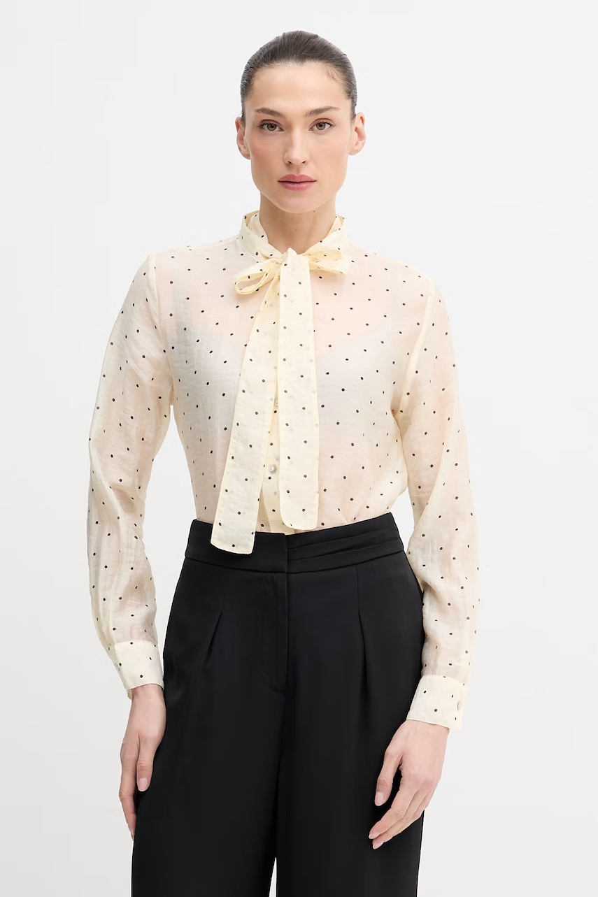 Πουκάμισα γυναικεία united colors of benetton σε μπεζ