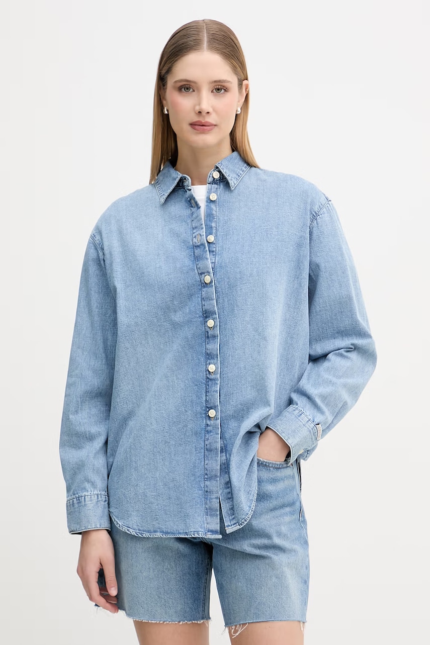 Calvin Klein Jeans cămașă pentru femei, din denim