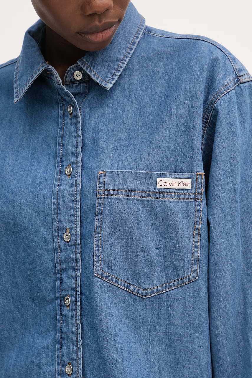 Calvin Klein Jeans košeľa dámska rifľová