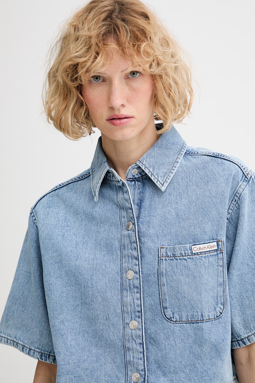 Calvin Klein Jeans košeľa dámska rifľová