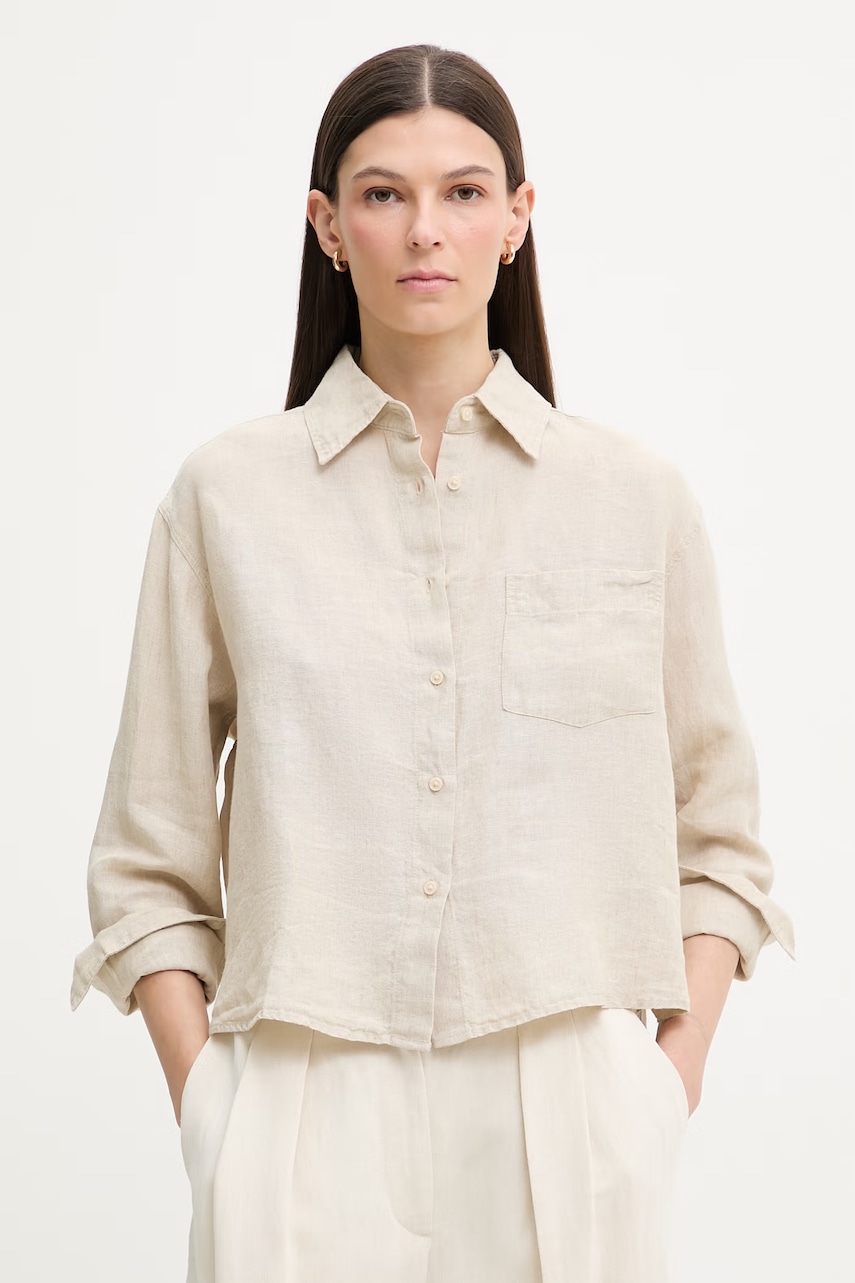 Marc O'Polo cămașă safari pentru femei, din in