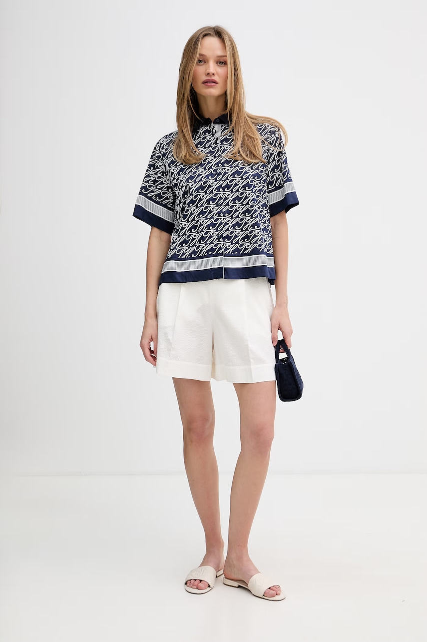 Tommy Hilfiger košeľa dámska s hodvábom SUMMER