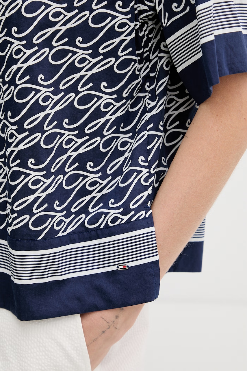 Tommy Hilfiger košeľa dámska s hodvábom SUMMER