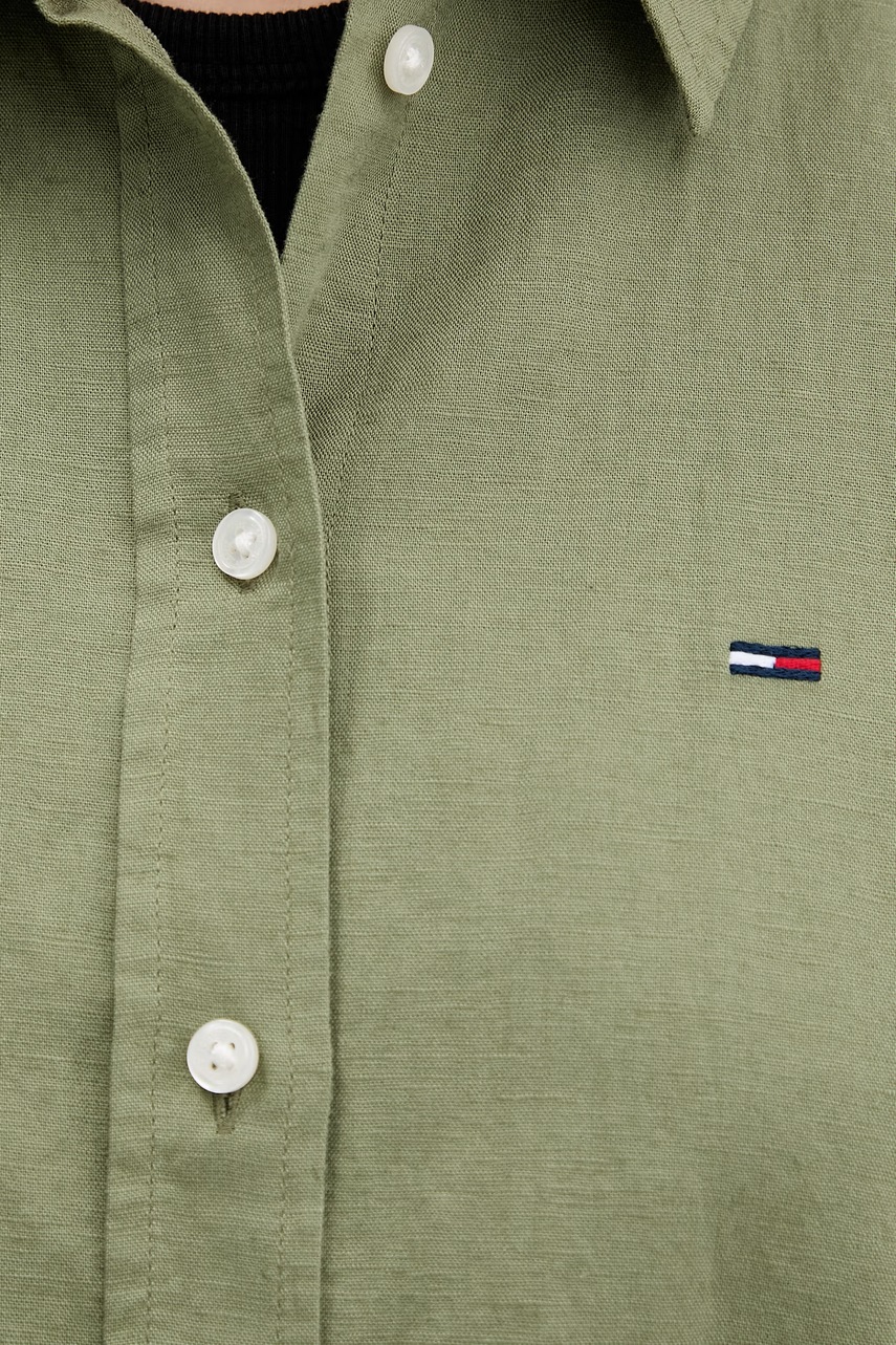 Tommy Jeans košeľa dámska s ľanom