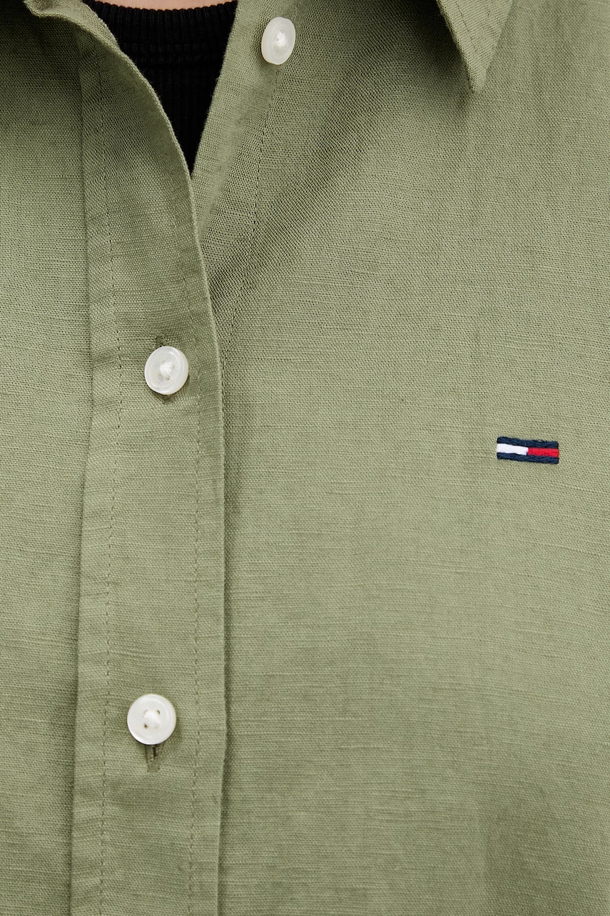 Tommy Jeans košeľa dámska s ľanom