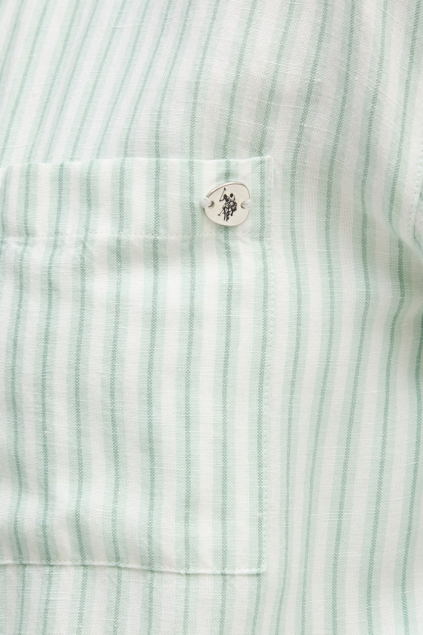 Košile s příměsí lnu U.S. Polo Assn. LOOSE FIT (obrázek 5)