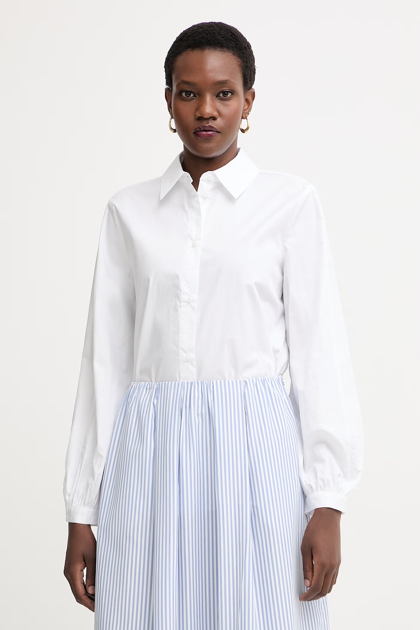 Armani Exchange cămașă de damă din bumbac