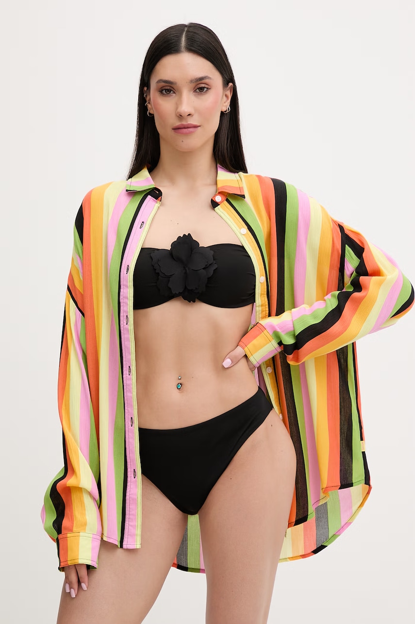 Rip Curl πουκάμισο γυναικείο από βισκόζη FARM RIO