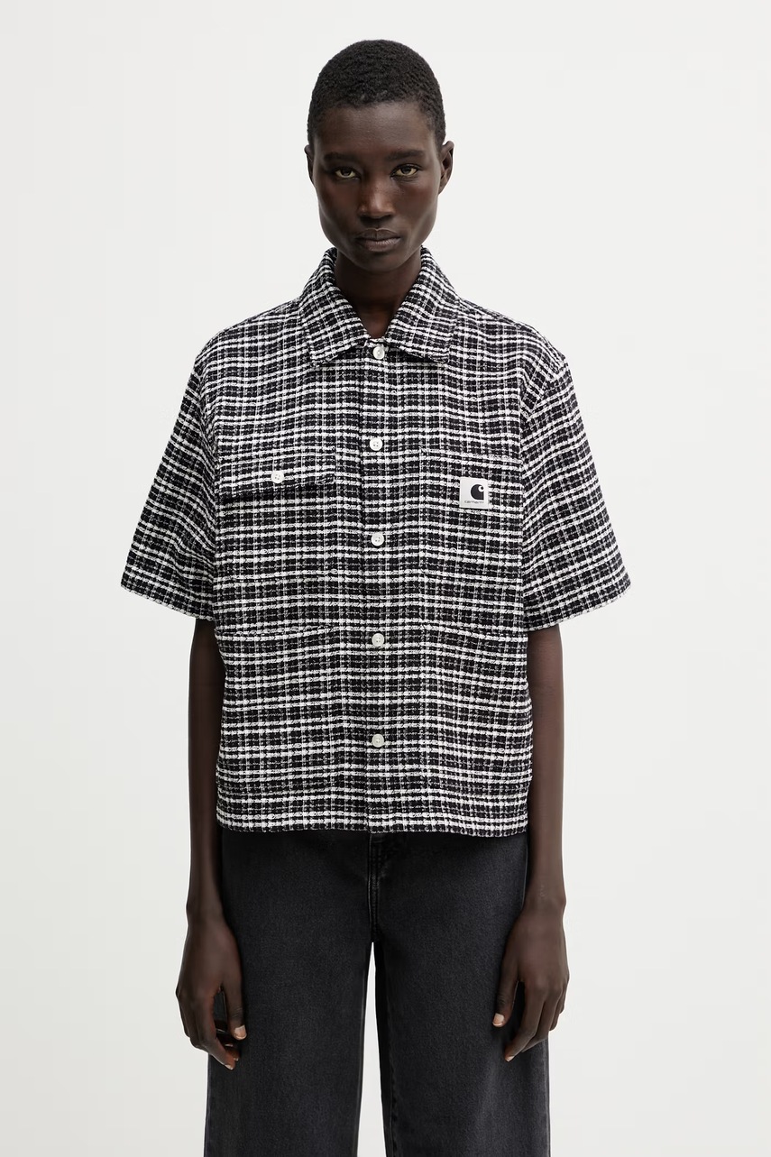 Carhartt WIP W S/S Michigan Shirt cămașă din bumbac pentru femei