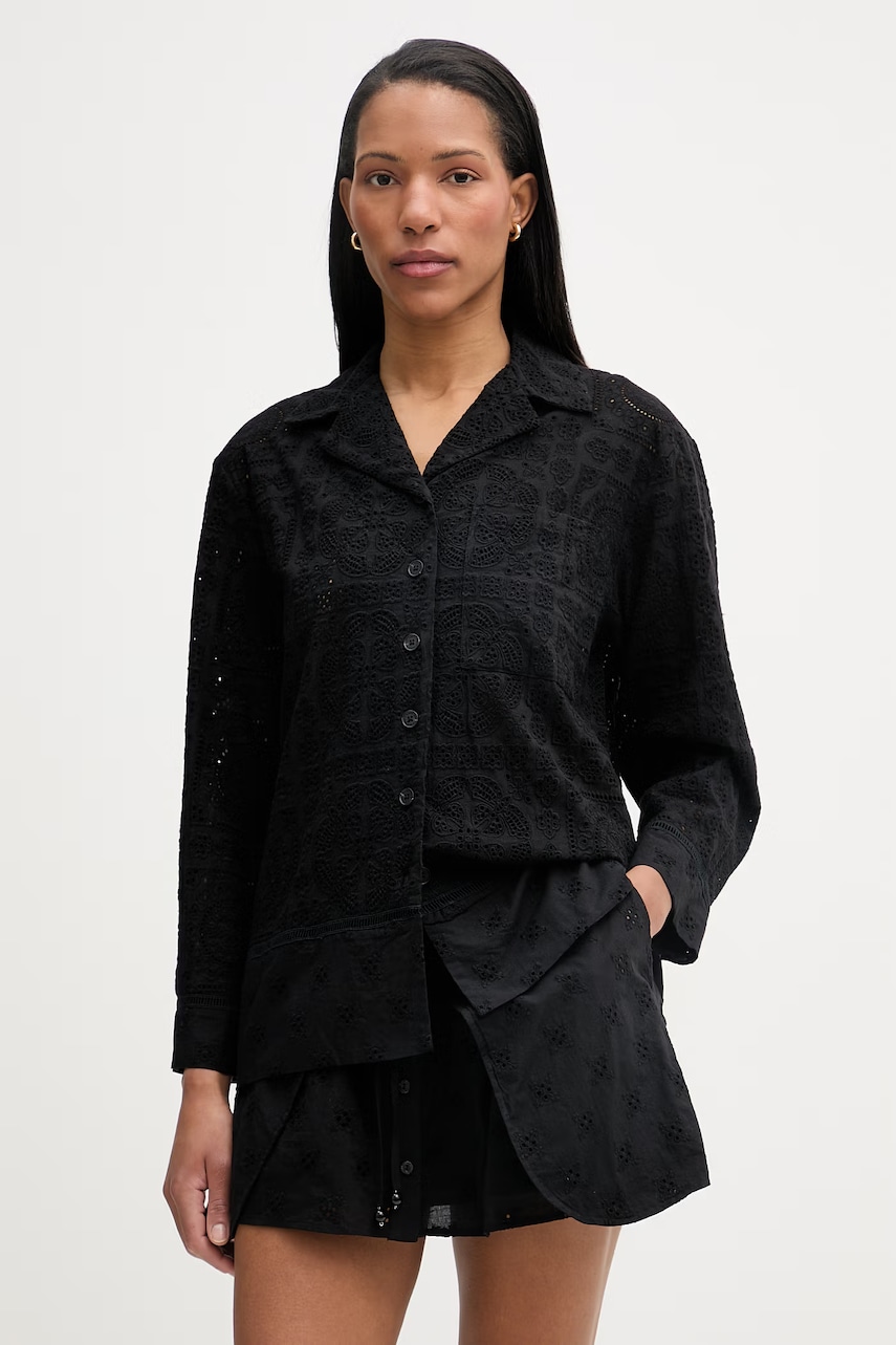 Isabelle Blanche cămașă pentru femei, din bumbac