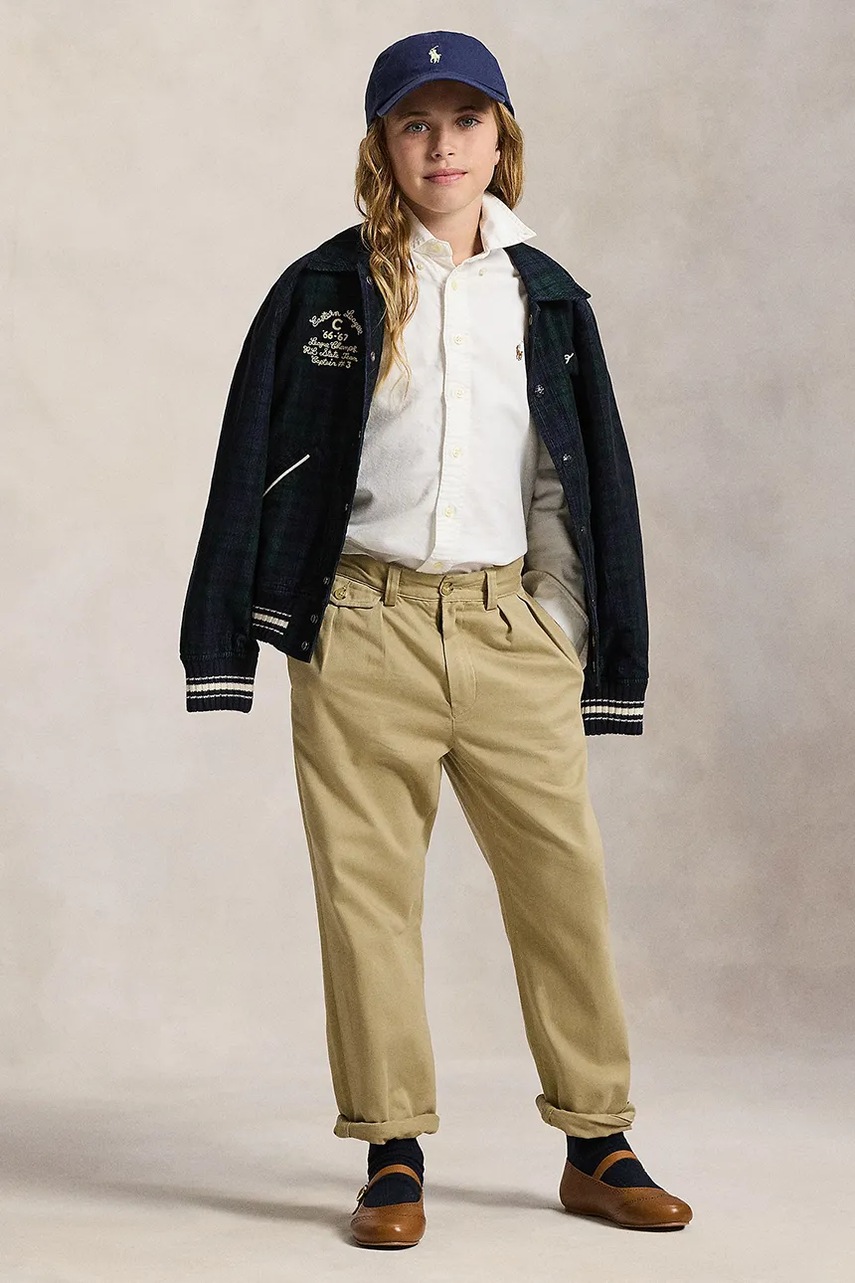 Παιδικό βαμβακερό πουκάμισο Polo Ralph Lauren φωτογραφία