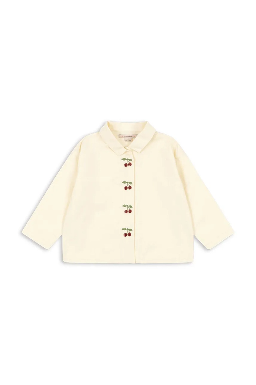 Detská bavlnená košeľa Konges Sløjd EVIA CHERRY SHIRT GOTS
