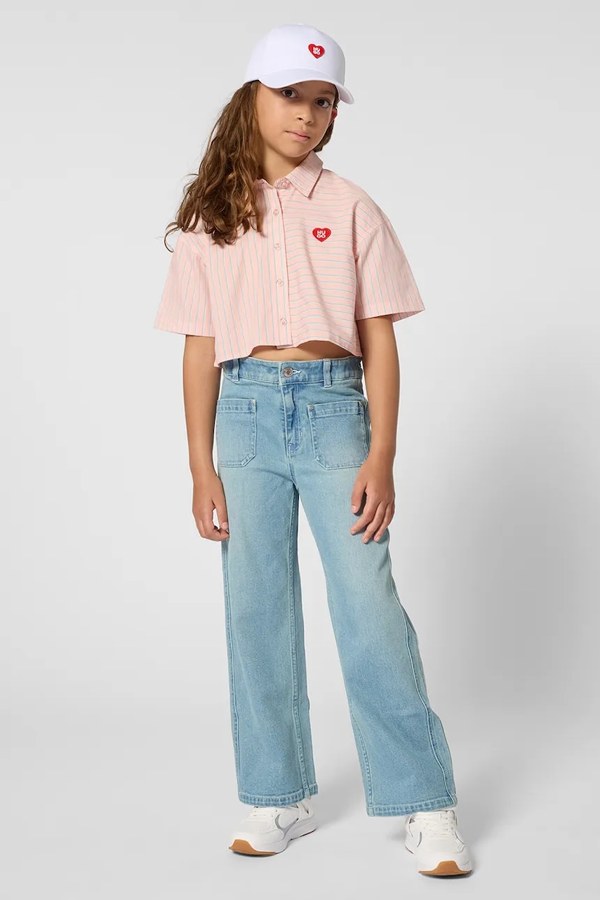 HUGO cămașă pentru copii, din bumbac