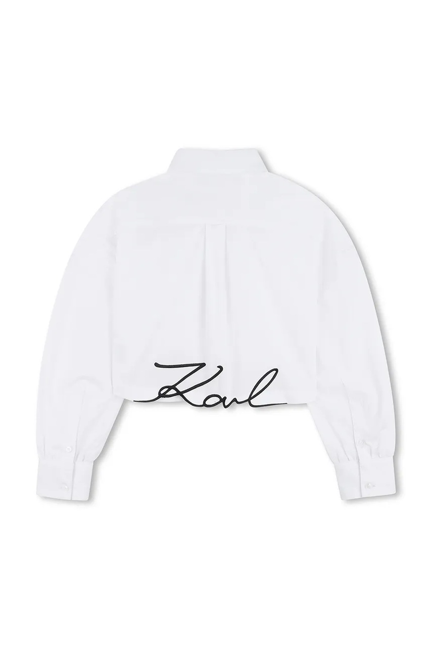 Detská bavlnená košeľa Karl Lagerfeld