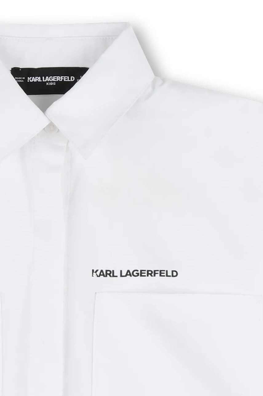 Detská bavlnená košeľa Karl Lagerfeld