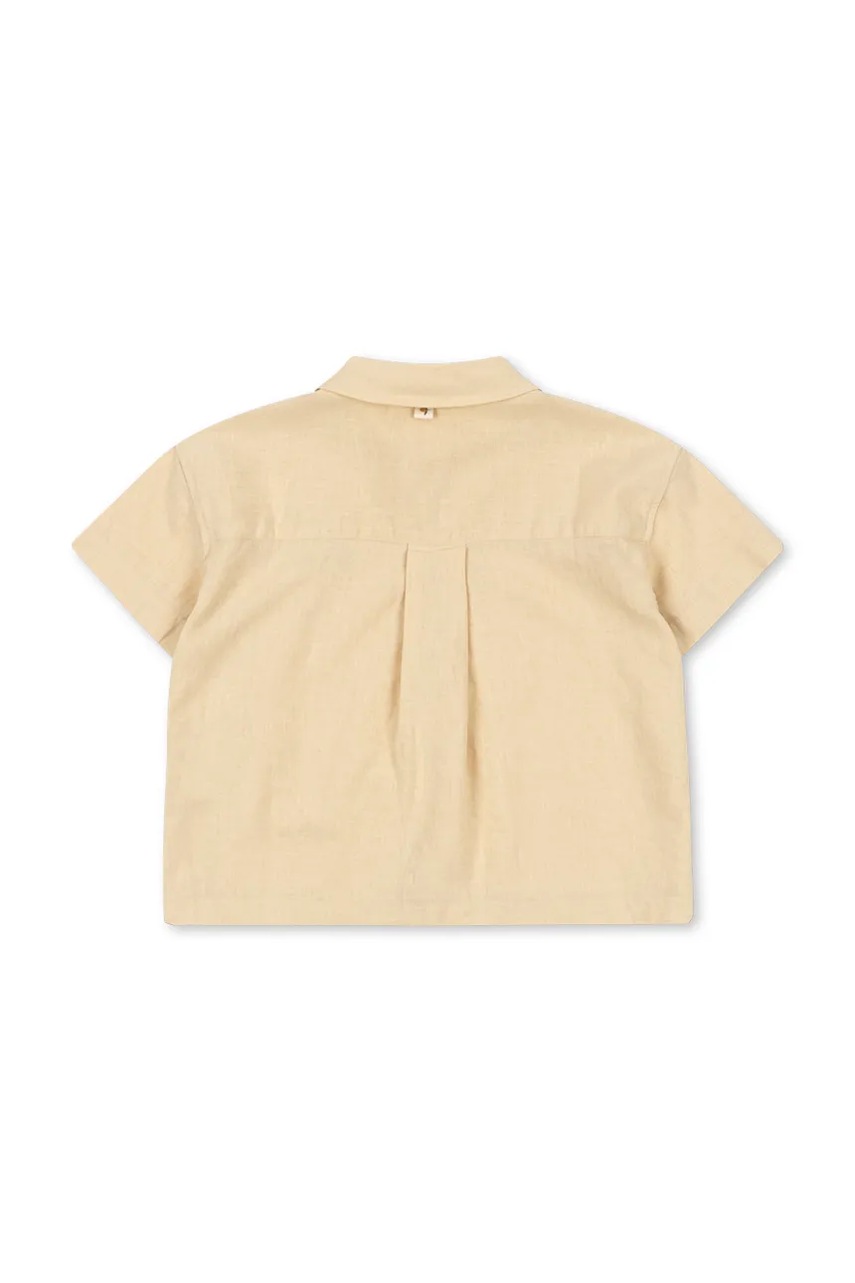 Detská ľanová košeľa Konges Sløjd FRANZEN SS LINEN SHIRT