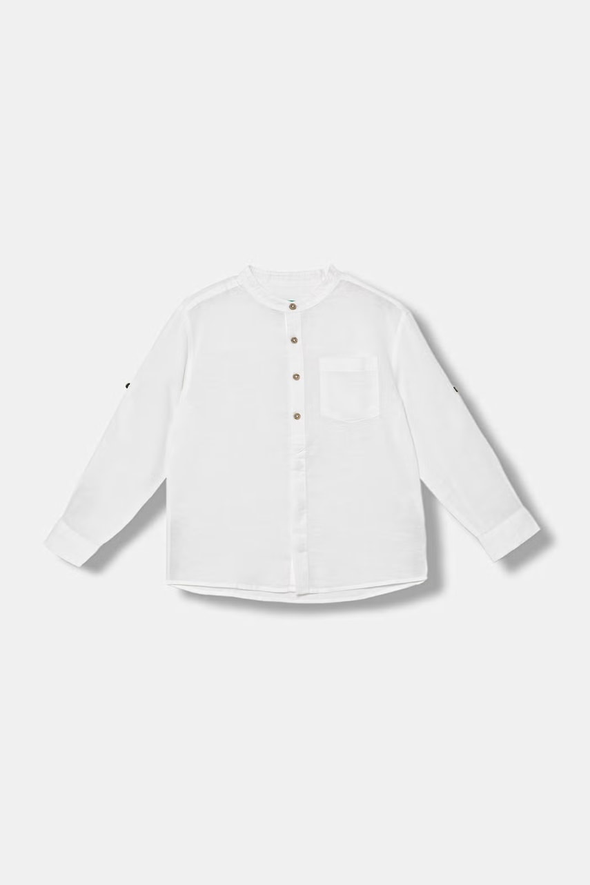 United Colors of Benetton πουκάμισο παιδικό με λινό 5IPVCQ04T.G.Stagionale