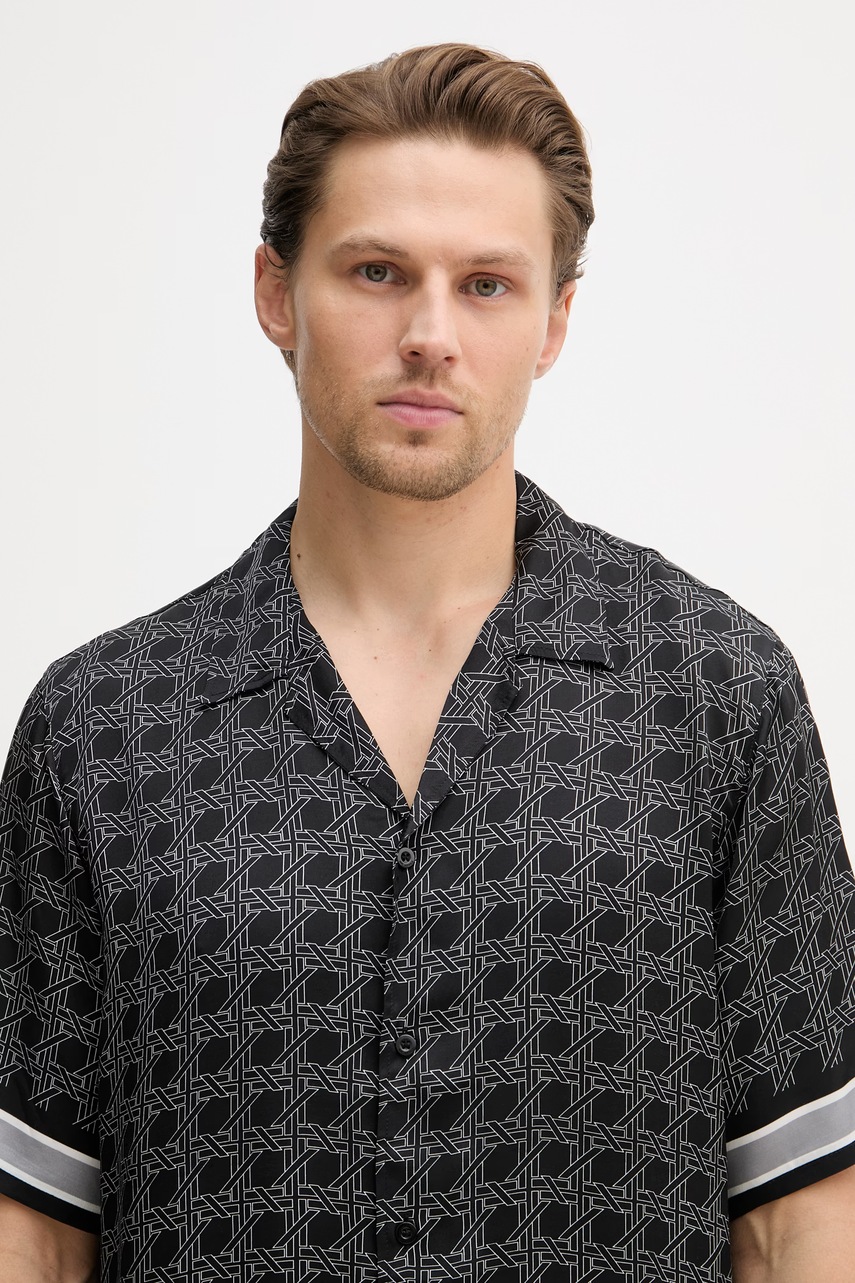 Karl Lagerfeld košile pánská z viskózy (obrázek 4)