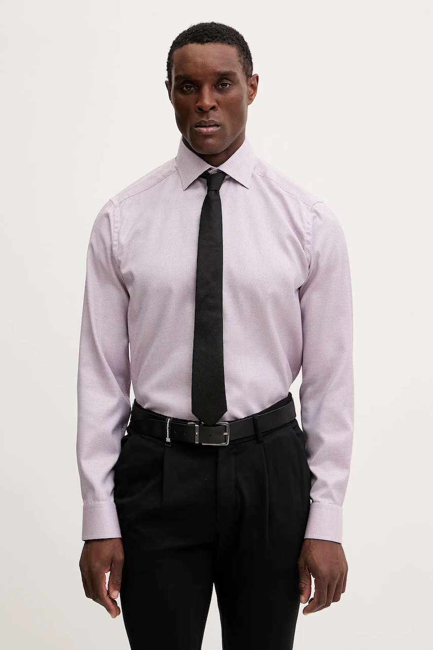 Eton cămașă din bumbac culoarea violet, regular, 100014410
