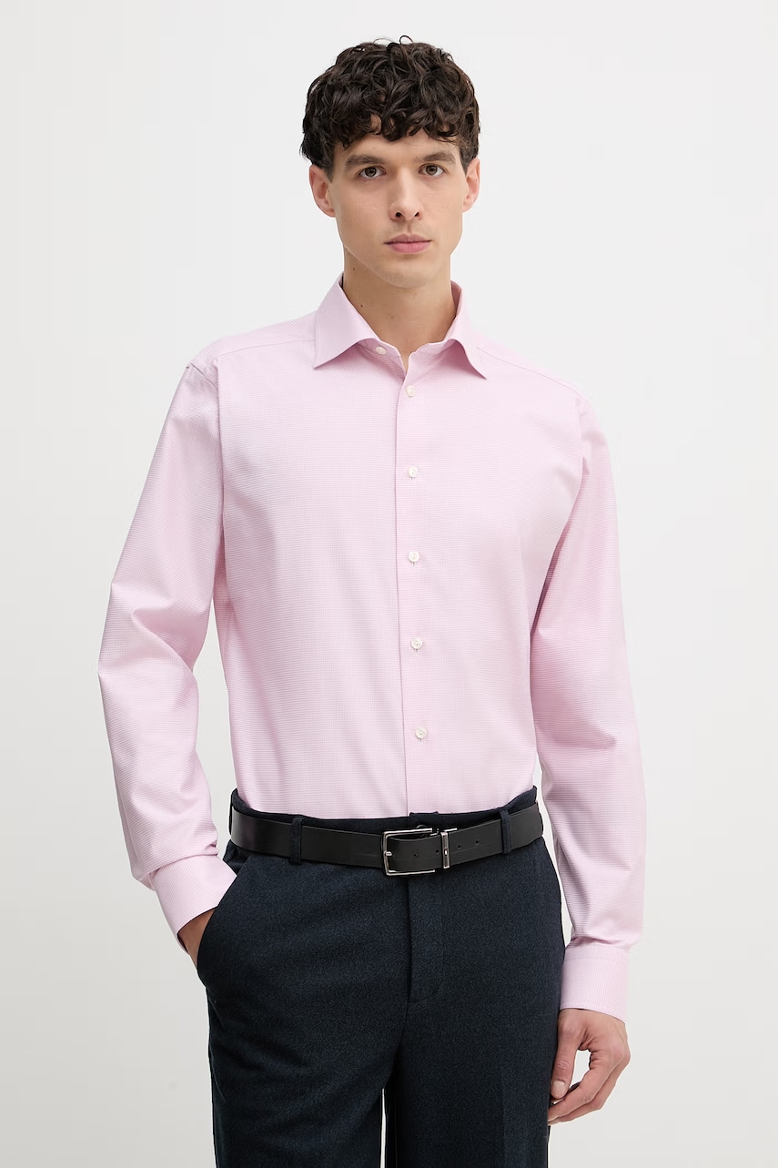 Eton cămașă pentru bărbați, din bumbac