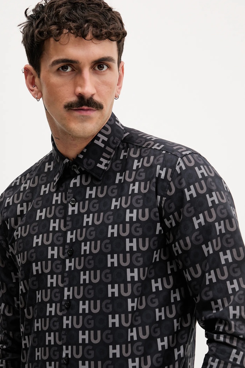 Bavlněná košile HUGO Ermo (obrázek 4)