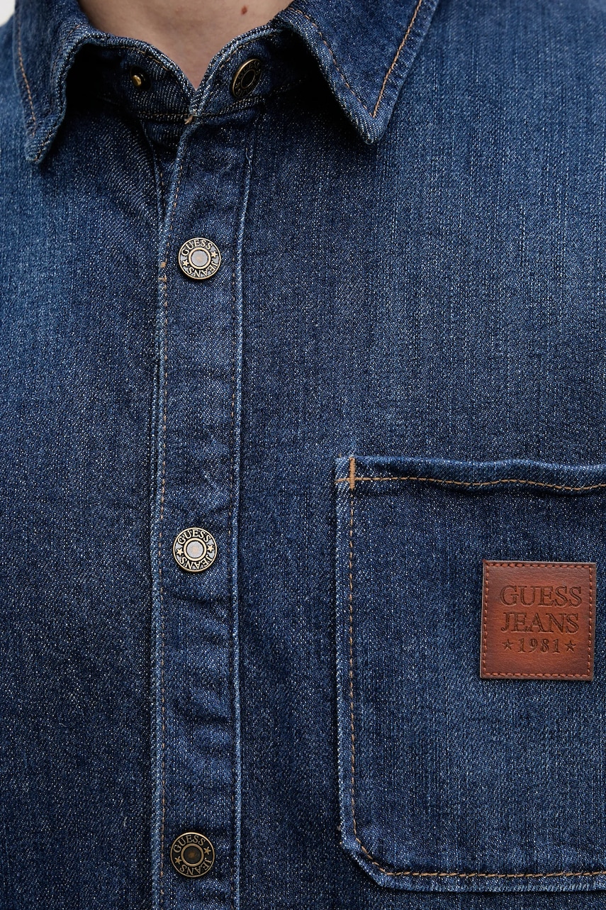 Rifľová košeľa Guess Jeans