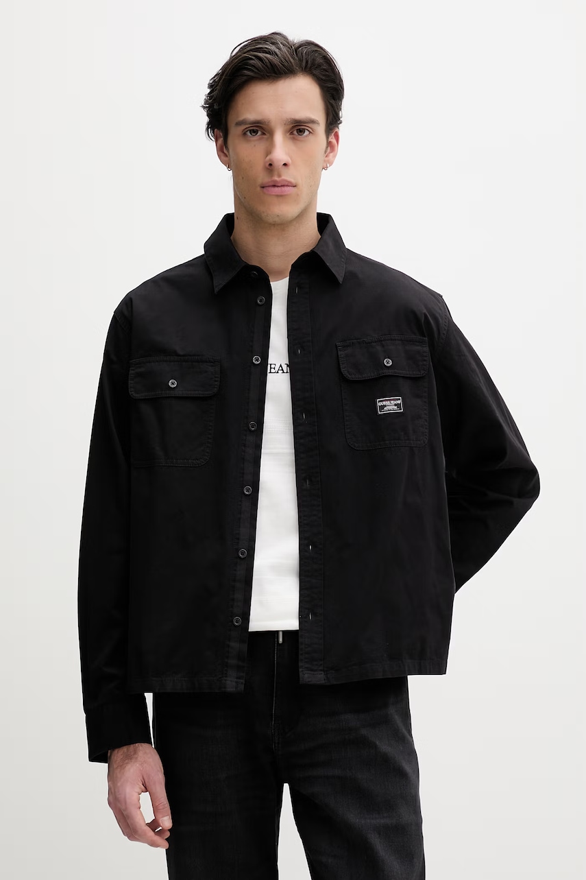 Guess Jeans Πουκάμισο ανδρικό βαμβακερό