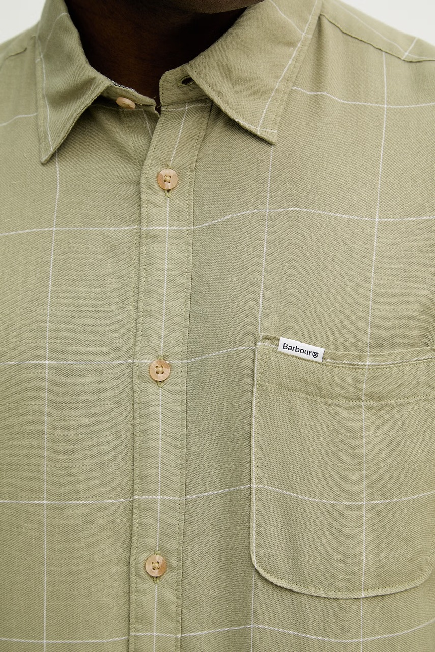 Košile s příměsí lnu Barbour Citywell (obrázek 5)