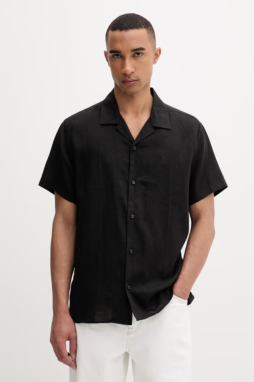 Calvin Klein cămașă bărbați de in