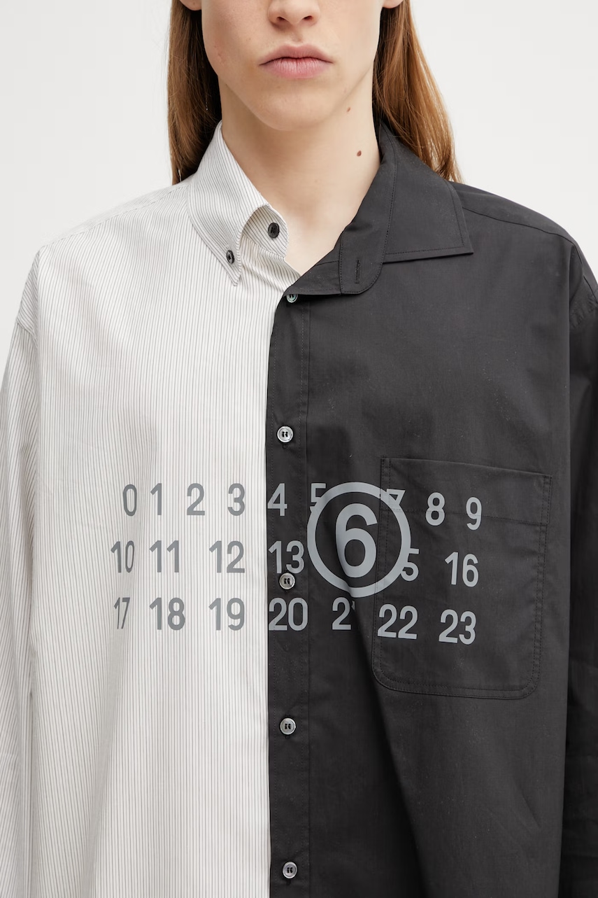 MM6 Maison Margiela košeľa pánska bavlnená