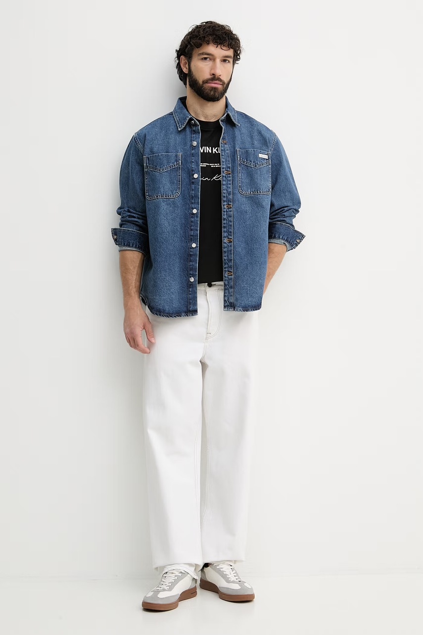 Calvin Klein Jeans košeľa dámska rifľová