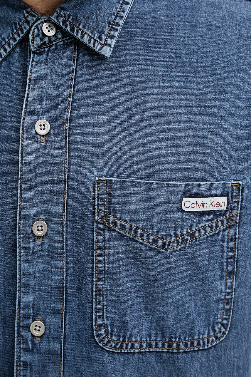 Calvin Klein Jeans košeľa pánska rifľová