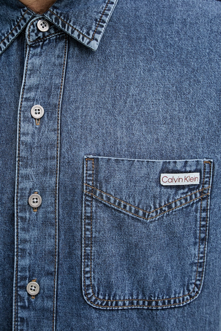 Calvin Klein Jeans košeľa pánska rifľová
