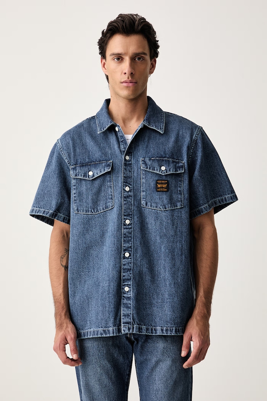 Levi's koszula męska bawełniana SS WORKER - WW x WORKWEAR